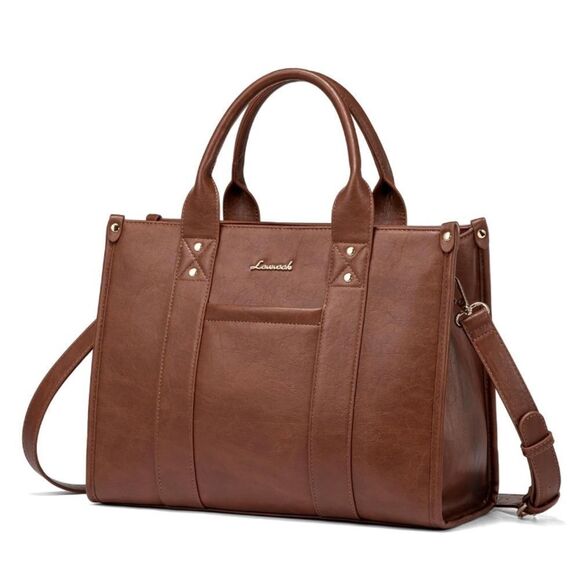 Leather Tote Bag Handbag - Picture 6 of 6